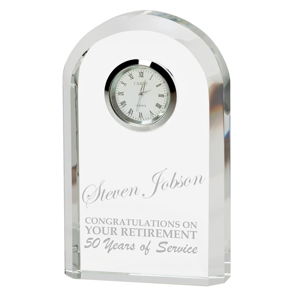 Eternity Crystal Clock 130mm (25mm Width)