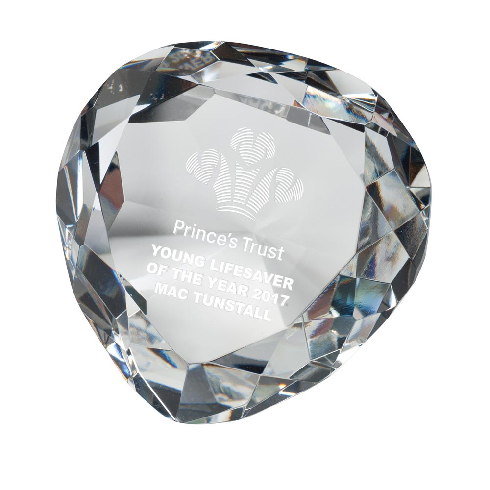 Venus Optical Crystal Paperweight 80mm (50mm Width)