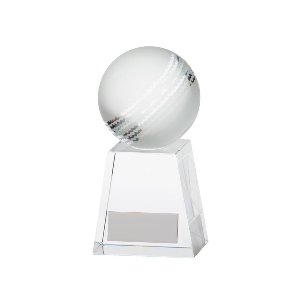 Voyager Cricket Crystal Award 125mm  (60mm Width)