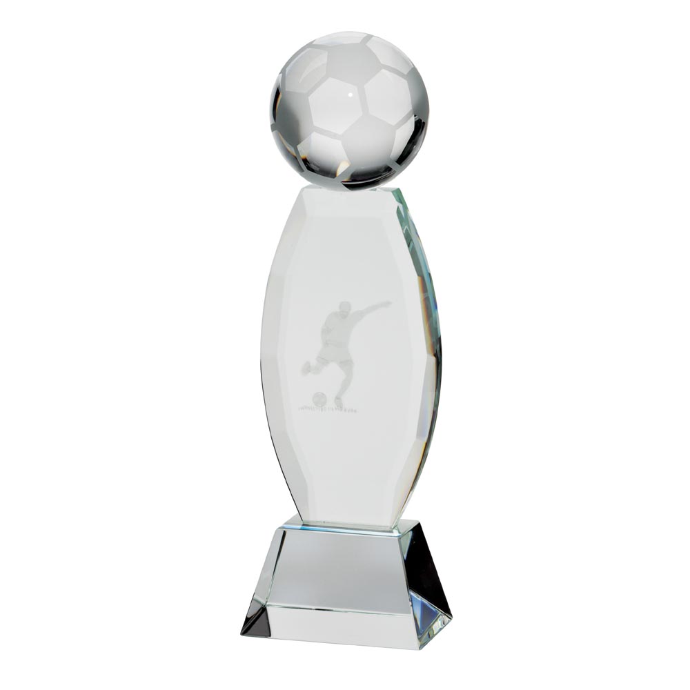 Infinity Football Crystal Award 230mm (50mm Width)