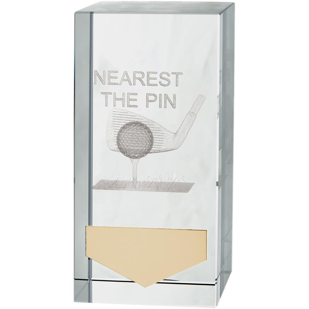 Inverness Golf Nearest The Pin Crystal Award 100mm  (50mm Width)