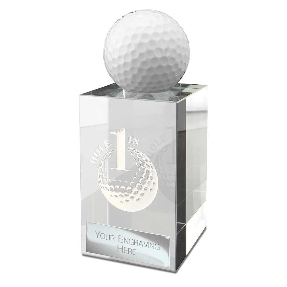 Hole in One Golf Ball Holder Crystal 80mm (50mm Width)