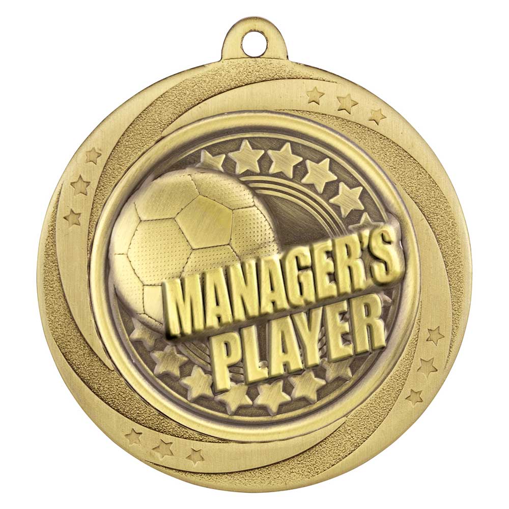 Superstar Managers Player Medal Gold 60mm