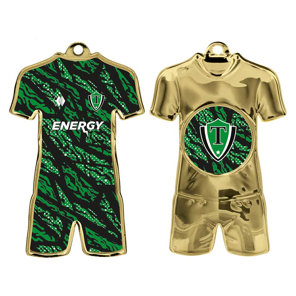 Invincible Strip & Shorts Medal Gold 80mm