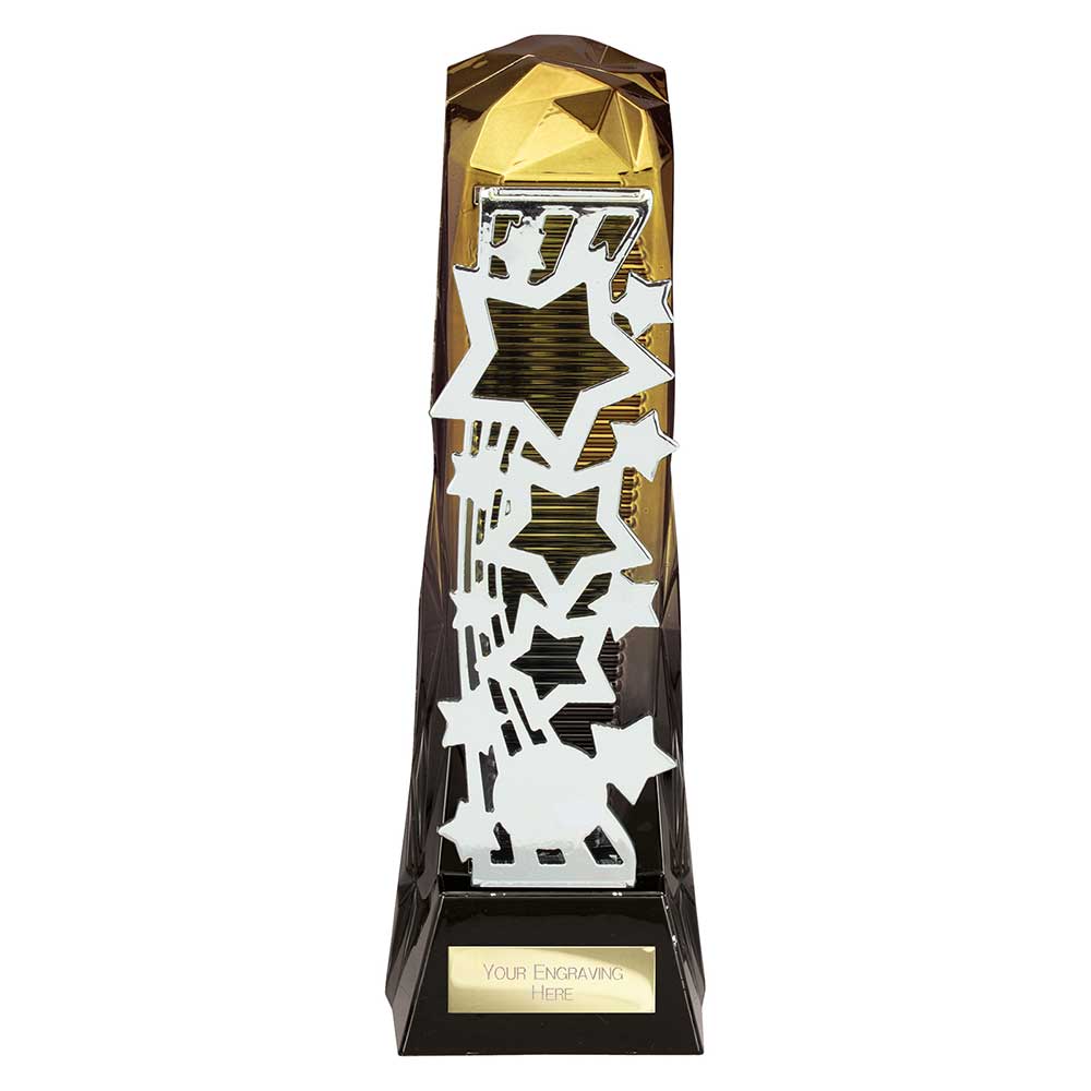 Shard Achievement Award Fusion Gold & Carbon Black 230mm