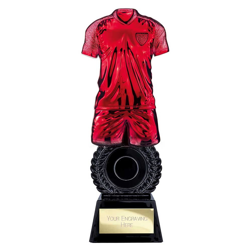 Intensity Football Award Metallic Red & Carbon Black 260mm