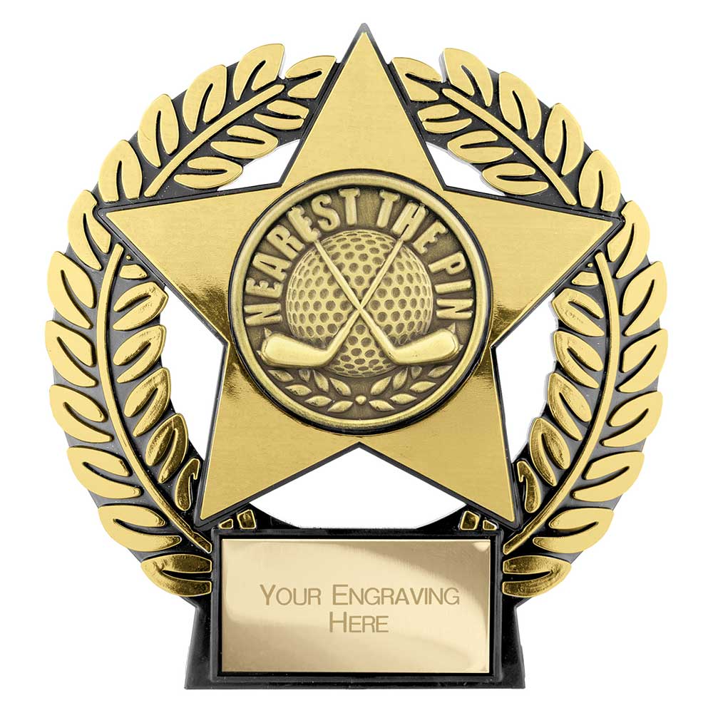 Emperor Star Nearest the Pin Plaque Gold 120mm