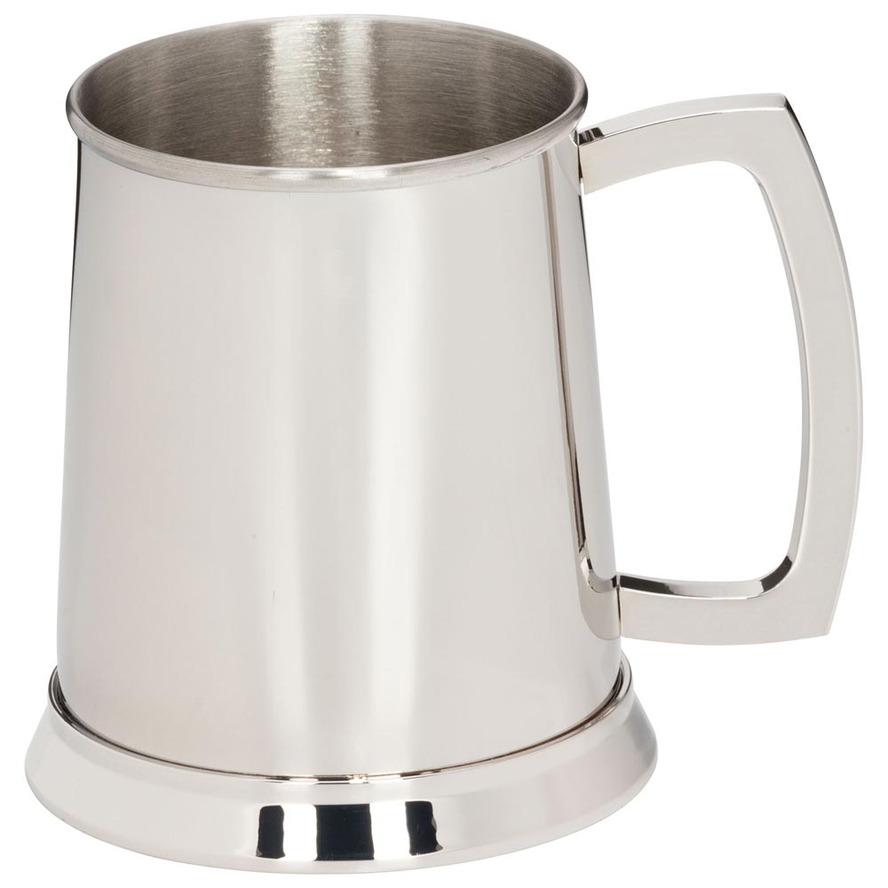 The Brannigan Polished Steel Tankard 1pnt 115mm