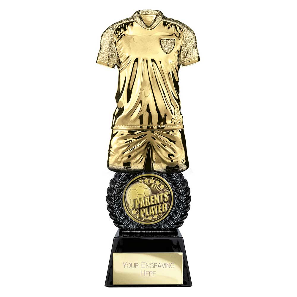 Intensity Football Parents Player Award Gold & Carbon Black 260mm