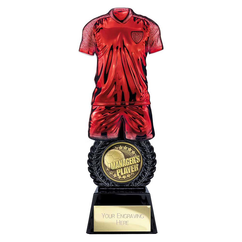 Intensity Football Managers Player Award Red & Carbon Black 260mm