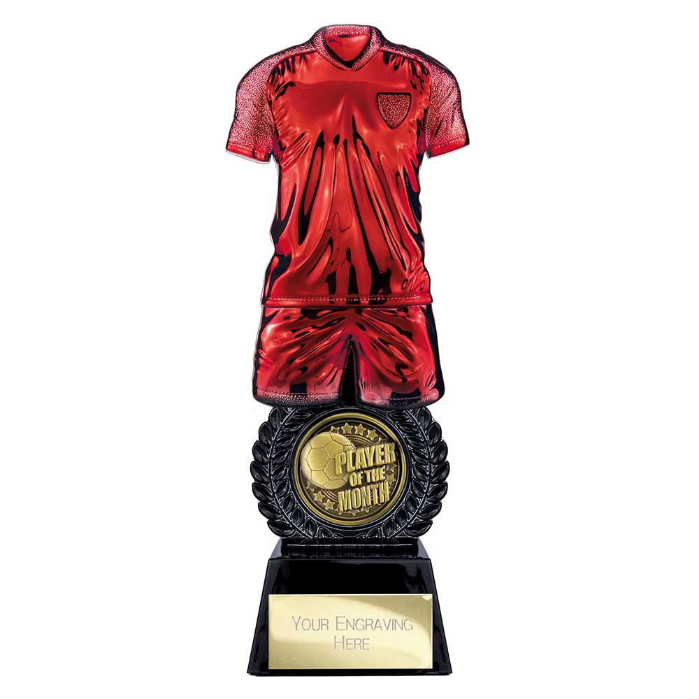 Intensity Football Player of Month Award Red & Carbon Black 260mm