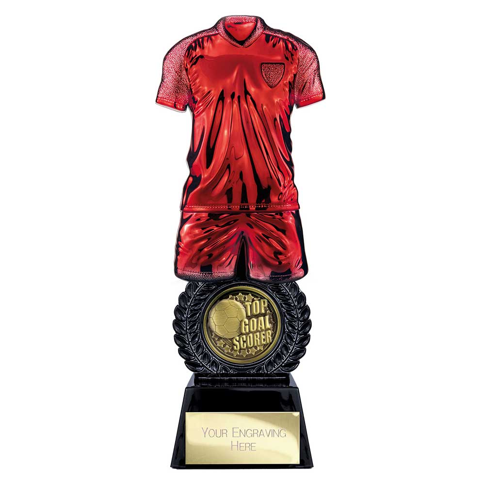 Intensity Football Top Scorer Award Red & Carbon Black 260mm