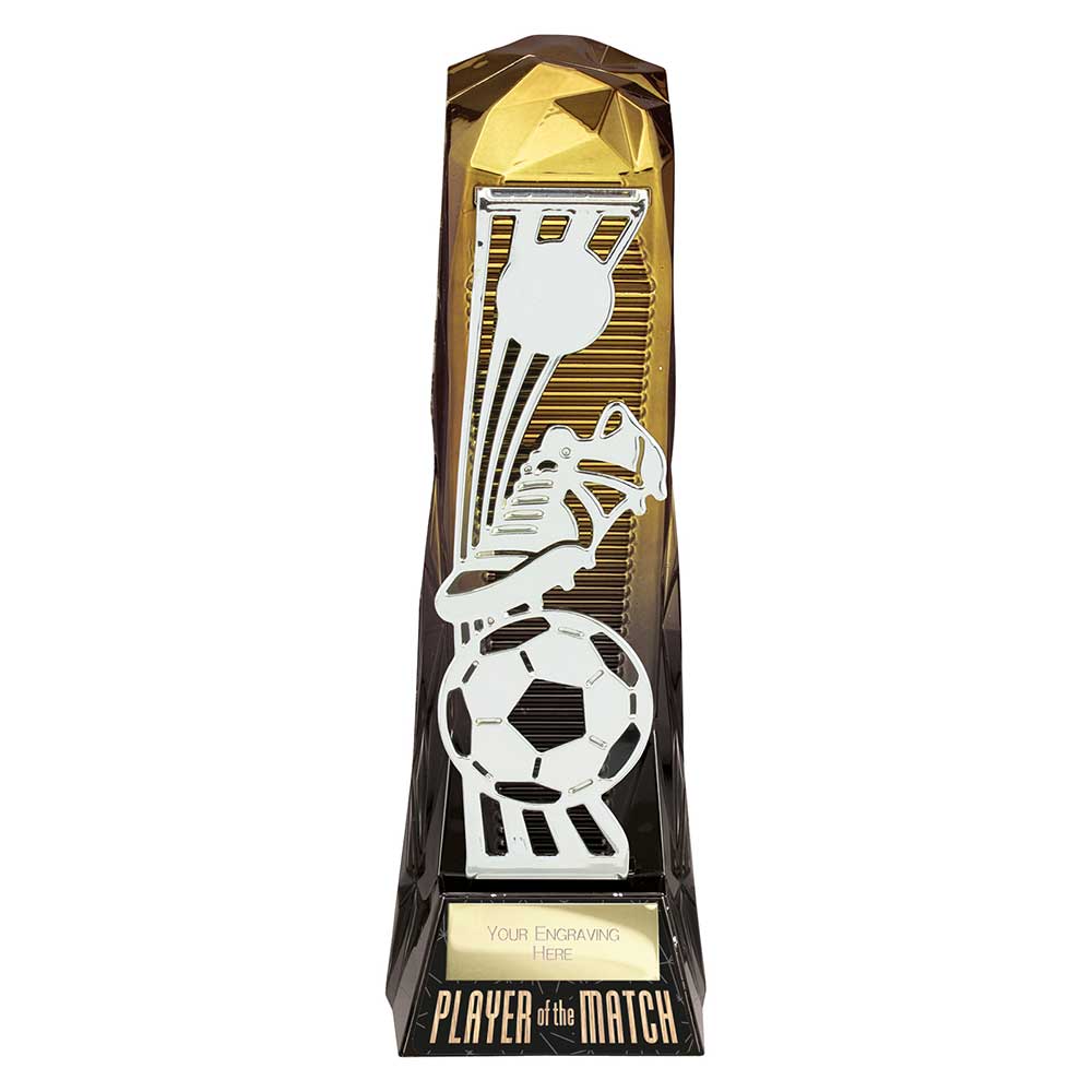Shard Football Player of the Match Award Gold to Black 230mm