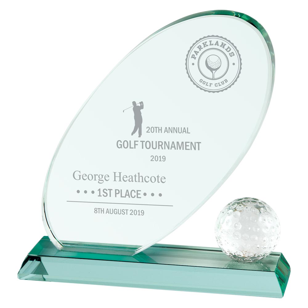 Muirfield Jade Glass Award 195mm (20mm Thick)