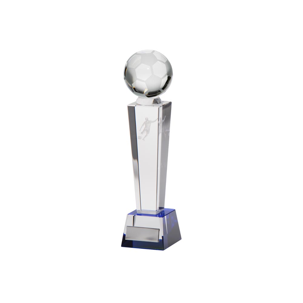 CR9034A.jpg Legend Tower Crystal Football Award ( Width) - Image 1