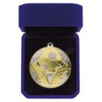 Premiership Football Medal Box Gold & Silver