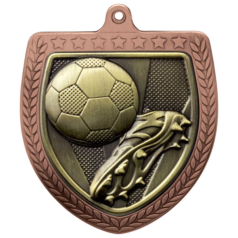 MM24195B.jpg Cobra Football Boot & Ball Shield Medal - Image 1