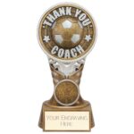Ikon Tower Thank you Coach Award Antique Silver & Gold