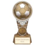 Ikon Tower Football Award Antique Silver & Gold