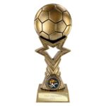 Star Breaker Football Award Metallic Antique Gold