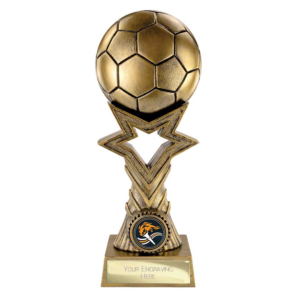 PA26162A.jpg Star Breaker Football Award Metallic Antique Gold - Image 1