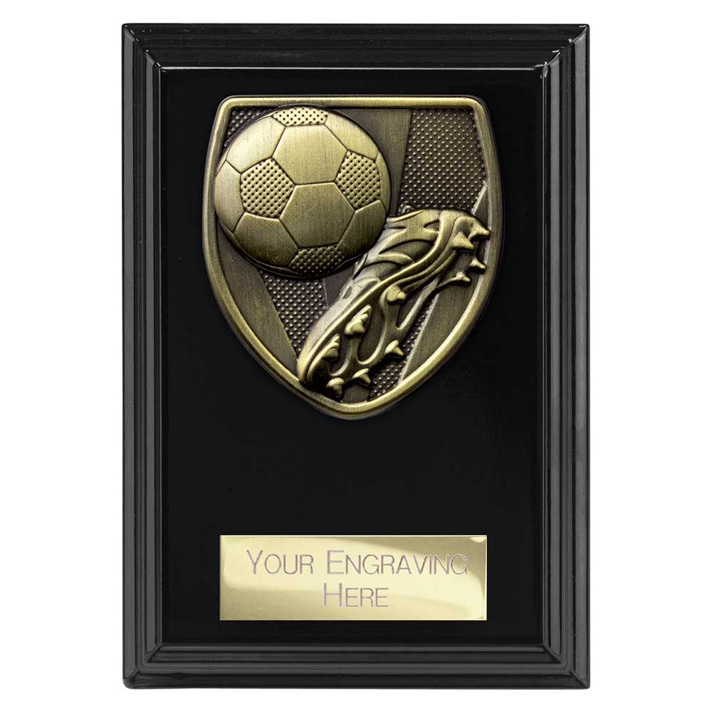 PL24195B.jpg Cobra Plaque Football Boot & Ball Award Epic Black - Image 1