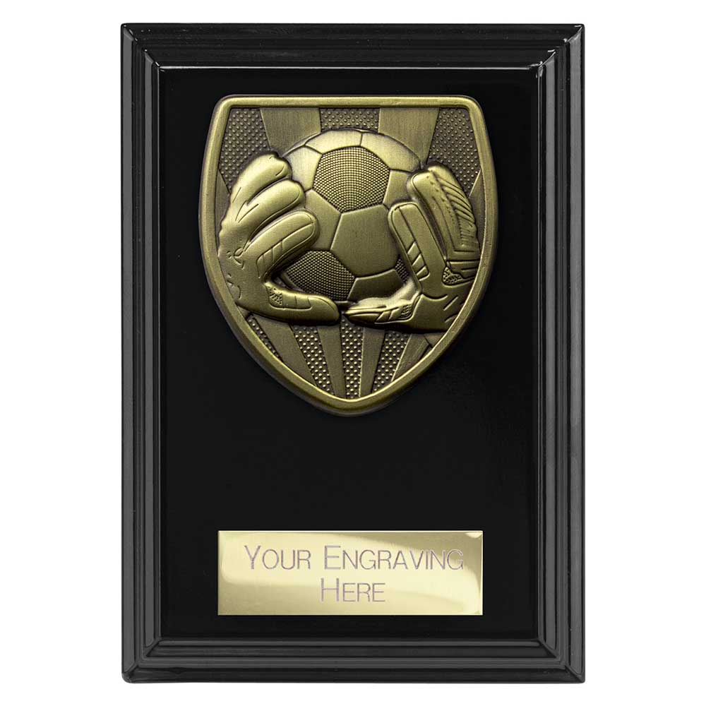 PL24202B.jpg Cobra Plaque Football Goal Keeper Award Epic Black - Image 1