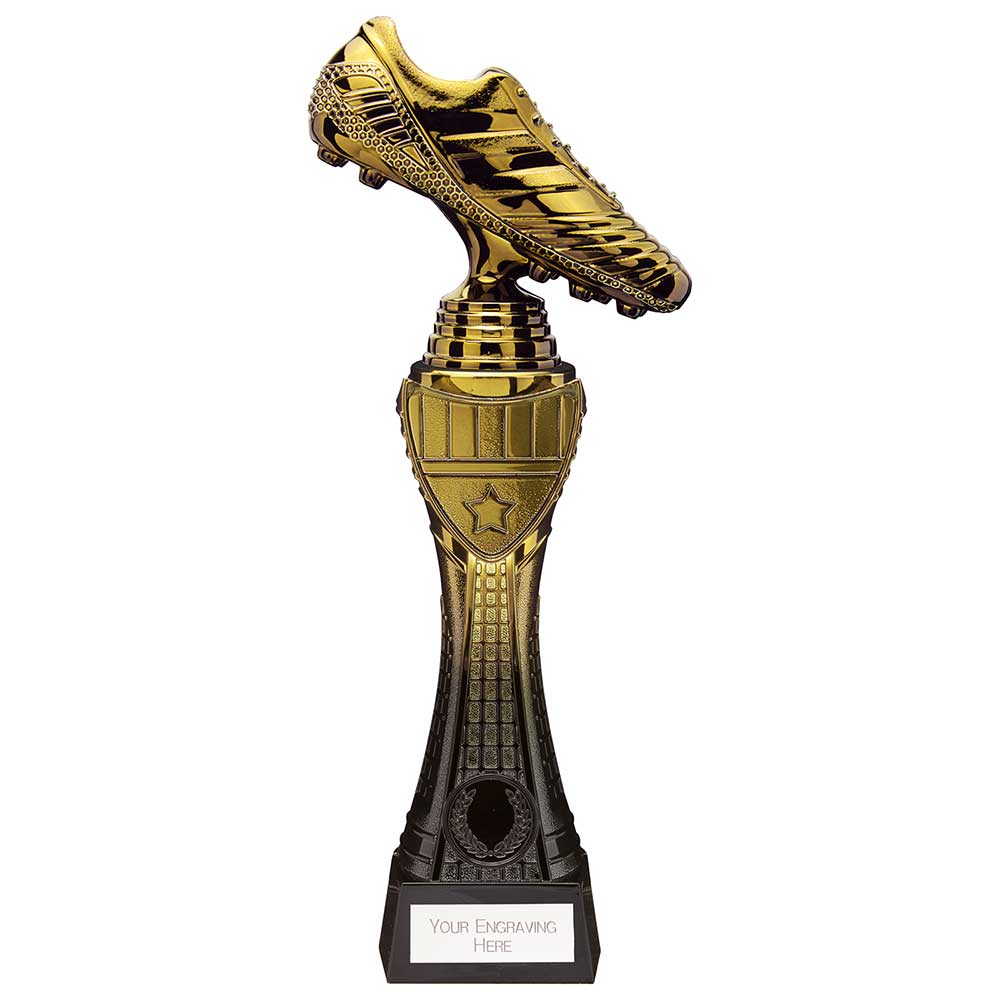 PM24060B.jpg Fusion Viper Tower Football Boot Black & Gold - Image 1