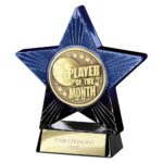 Superstar Player of Month Award Blue & Black
