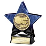 Superstar Thank you Coach Award Blue & Black