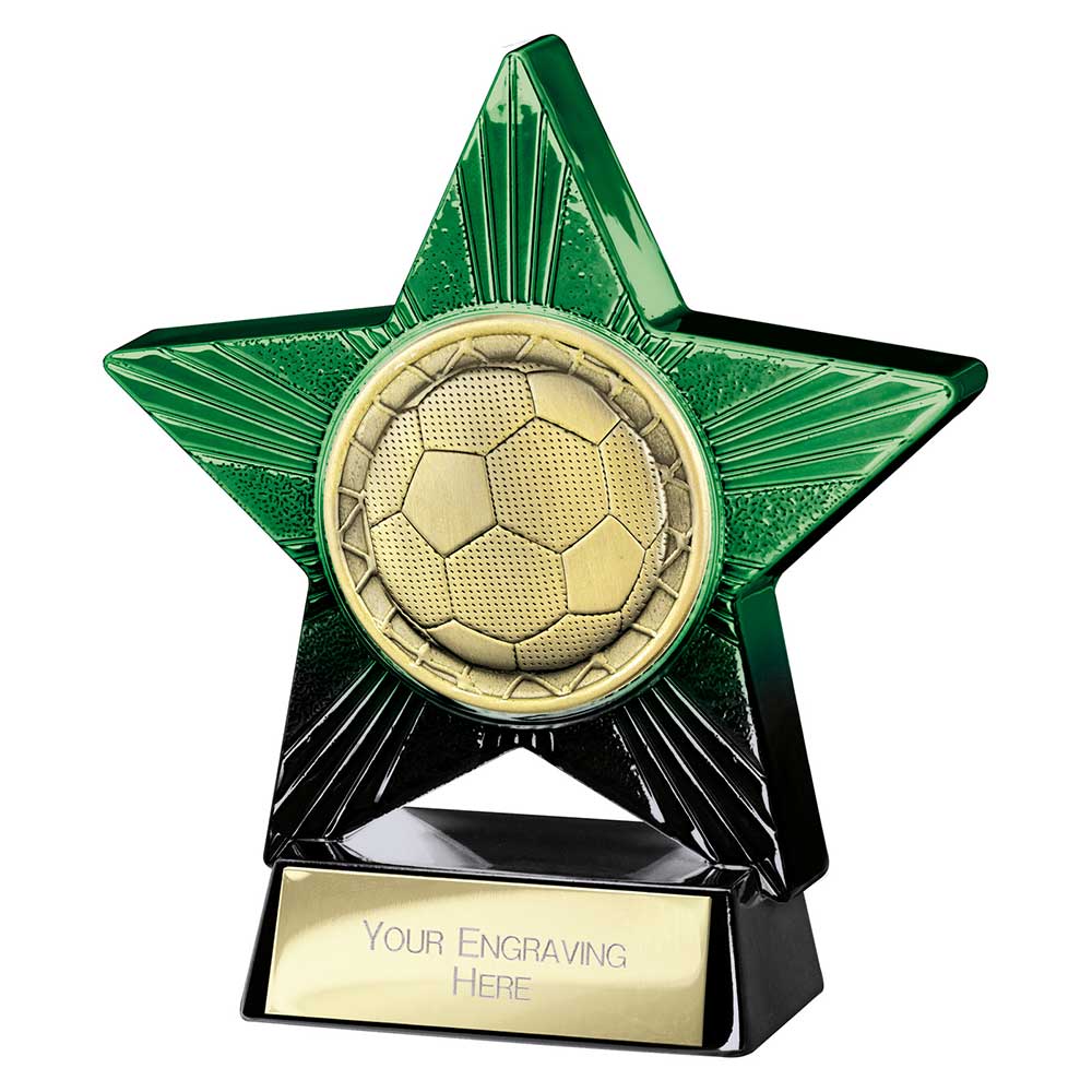 PQ25052A.jpg Superstar Football Award Green & Black - Image 1