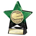 Superstar Most Improved Player Award Green & Black
