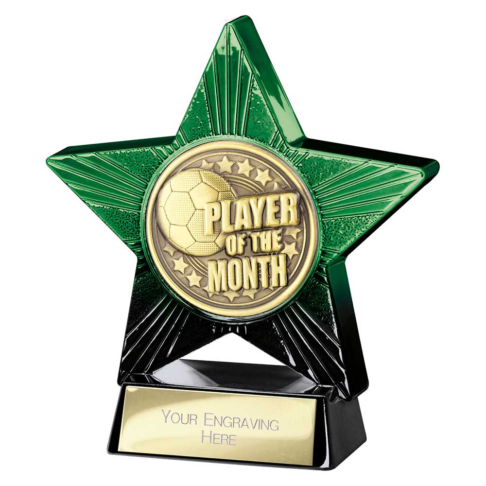 PQ25056A.jpg Superstar Player of Month Award Green & Black - Image 1