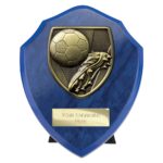 Cobra Shield Football Boot & Ball Award Azure Blue