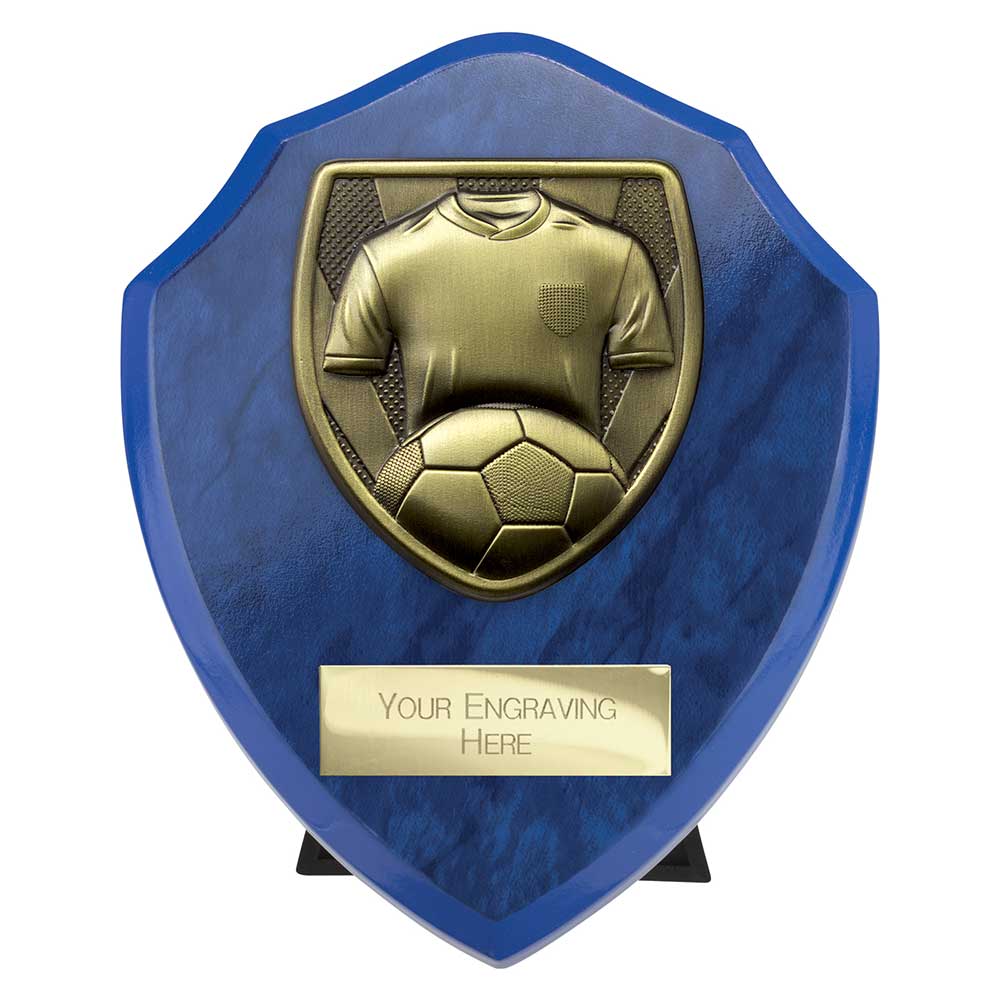 PS24206B.jpg Cobra Shield Football Shirt & Ball Award Azure Blue - Image 1