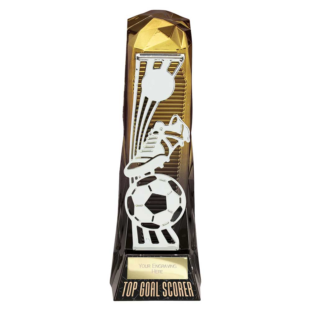 PX23123A.jpg Shard Football Top Goal Scorer Award Gold to Black 230mm - Image 1