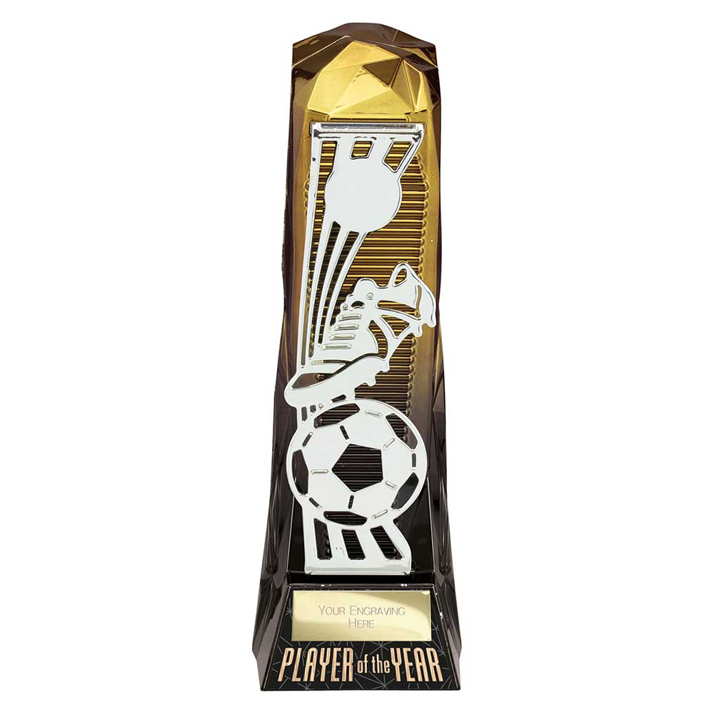 Shard Football Player of the Year Award Gold to Black 230mm