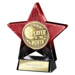 Superstar Player of Month Award Red & Black