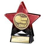 Superstar Thank you Coach Award Red & Black