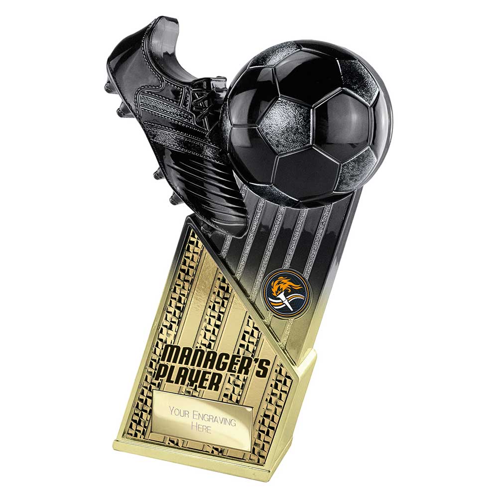 PX26109D.jpg The Marauders Football Managers Player Carbon Black & Gold - Image 1