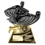 Power Strike Football Thank You coach Carbon Black & Gold