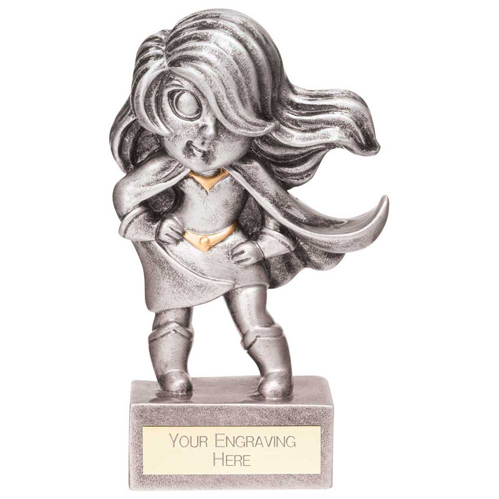 RF23034A.jpg Superhero Female Award Antique silver 100mm - Image 1