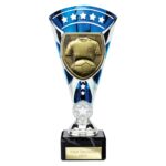Cobra Star Cup Football Shirt & Ball Silver & Blue