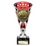 Cobra Star Cup Football Goal Keeper Silver & Red
