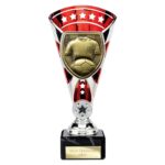 Cobra Star Cup Football Shirt & Ball Silver & Red