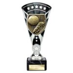 Cobra Star Cup Football Boot & Ball Silver & Black