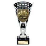 Cobra Star Cup Football Goal Keeper Silver & Black