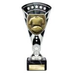 Cobra Star Cup Football Shirt & Ball Silver & Black