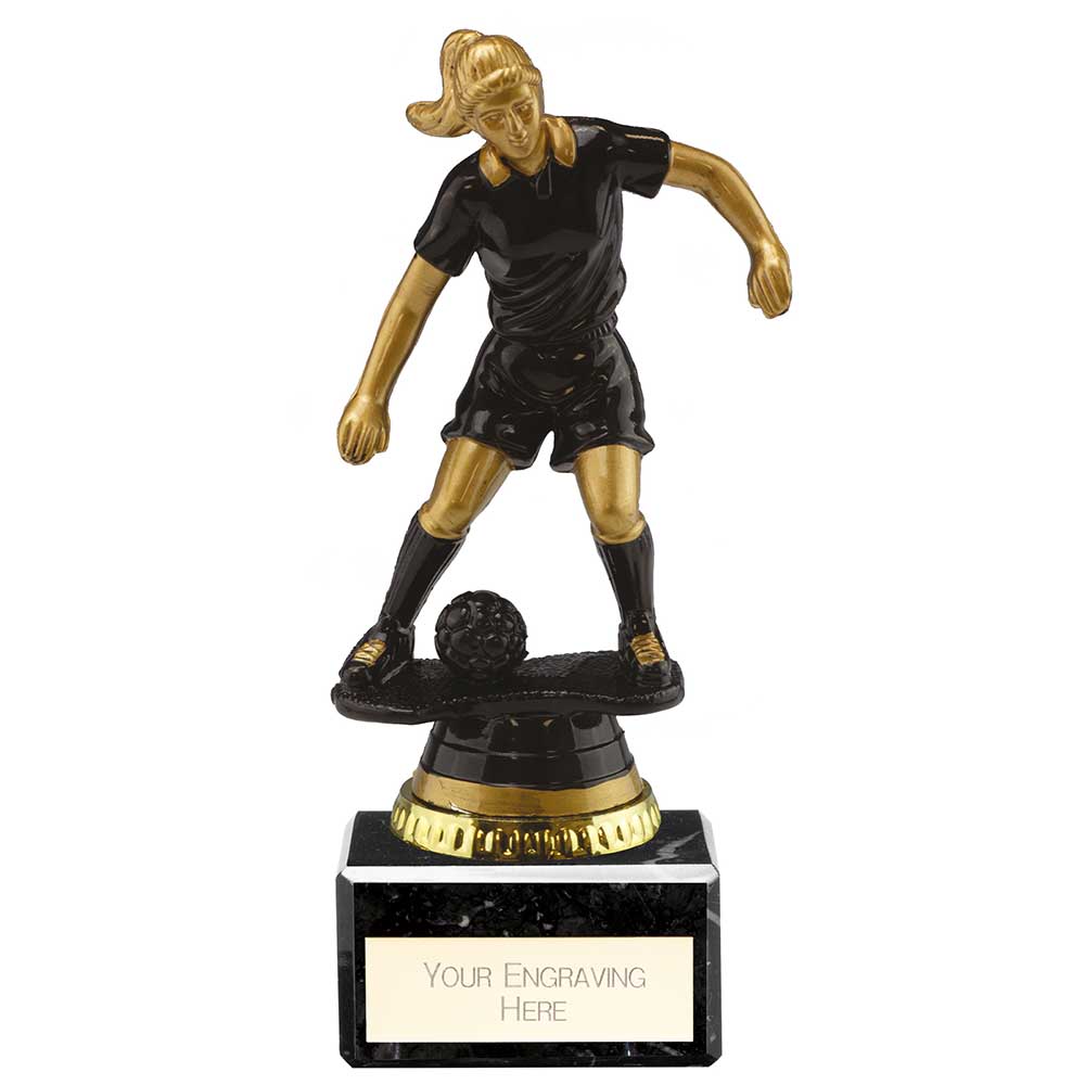TR24556A.jpg Cyclone Football Player Female Black & Gold - Image 1