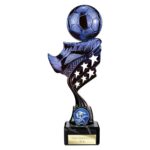 Innov8 Football Plastic Trophy Blue & Black